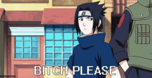 a cartoon character says " bitch please " while standing in front of a building