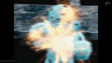 a blurred image of a person with the letters s on the bottom right