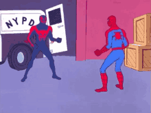 spiderman2099 spiderman nypd pointing