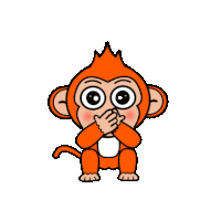 Monkey Animal Sticker - Monkey Animal Shocekd Stickers