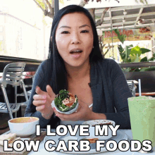 I Love My Low Carb Foods Tinger Hseih GIF - I Love My Low Carb Foods Tinger Hseih Dash Of Ting GIFs