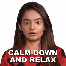 calm down and relax anushka sen pinkvilla take it easy chill out