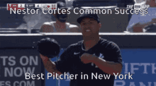 Nestor Cortes Yankees GIF - Nestor Cortes Yankees Jacob Degrom GIFs