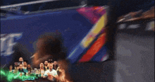 a wrestling match is being shown on the aew channel