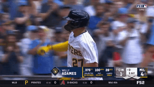 Milwaukee Brewers Willy Adames GIF - Milwaukee brewers Willy