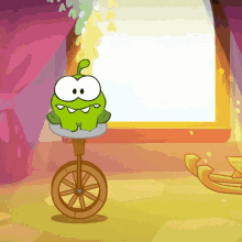 Trying To Balance Om Nom GIF - Trying To Balance Om Nom Om Nom And Cut The Rope GIFs