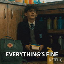 Everything'S Fine Charlie Spring GIF - Everything'S Fine Charlie Spring Heartstopper GIFs