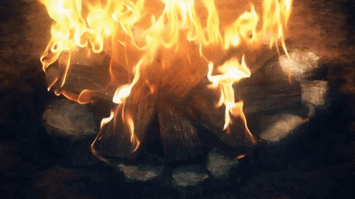explosion on fire anime scene naruto Stock Photo | Adobe Stock
