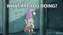 What Are You Doing Elfo GIF - What Are You Doing Elfo Disenchantment GIFs