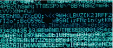 a computer screen with a lot of letters and numbers