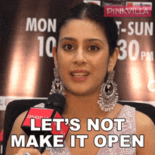 Let'S Not Make It Open Isha Malviya GIF - Let'S Not Make It Open Isha Malviya Pinkvilla GIFs