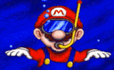 Mario Teaches Typing Cheep Cheeps GIF - Mario Teaches Typing Cheep Cheeps Snorkeling GIFs