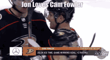 jon loves cam fowler
