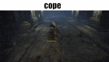 a screenshot of a video game with the word cope on the bottom