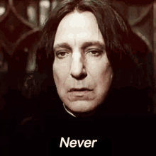 Never Snape GIF - Never Snape Severus Snape GIFs