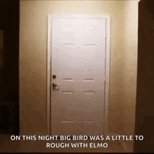 Big Bird Door GIF - Big Bird Door Kick GIFs
