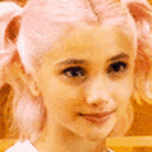 amanda arcuri canadian actress pink hair short hair pretty