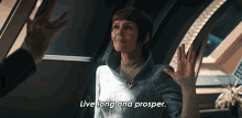 Live Long And Prosper President T Rina GIF - Live Long And Prosper President T Rina Star Trek Discovery GIFs
