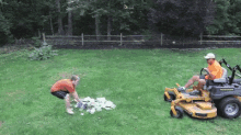 Dad Mows Sons Video Games GIF - Mowing Video Games Bye GIFs