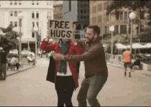 Free Hugs Surprised GIF - Free Hugs Surprised Hug GIFs