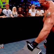 Brock Lesnar Squashes GIF - Brock Lesnar Squashes Cm Punk GIFs