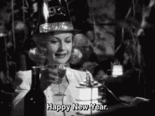 Carole Lombard Happy New Year GIF