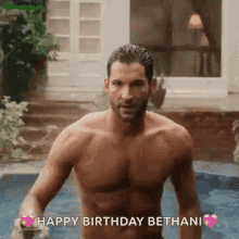 Bethani Happy Birthday GIF - Bethani Happy Birthday Tom Ellis GIFs