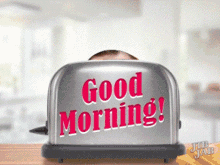 Good Morning Toast GIF - Good Morning Toast Pop Out GIFs
