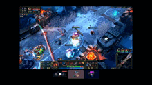 a screenshot of a video game with a skull on the bottom left