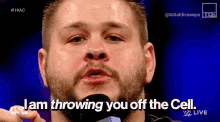 Kevin Owens I Am Throwing You Off The Cell GIF - Kevin Owens I Am Throwing You Off The Cell Wwe GIFs
