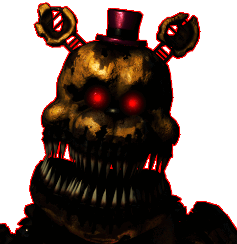 FNAF 4 NIGHTMARE FREDBEAR JUMPSCARE on Make a GIF