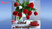 good morning flowers wishes kulfy tamil