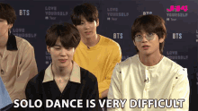 Solo Dance Is Very Difficult Bts GIF - Solo Dance Is Very Difficult Bts Struggles GIFs