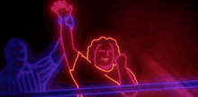 a computer generated image of a basketball hoop with a purple background
