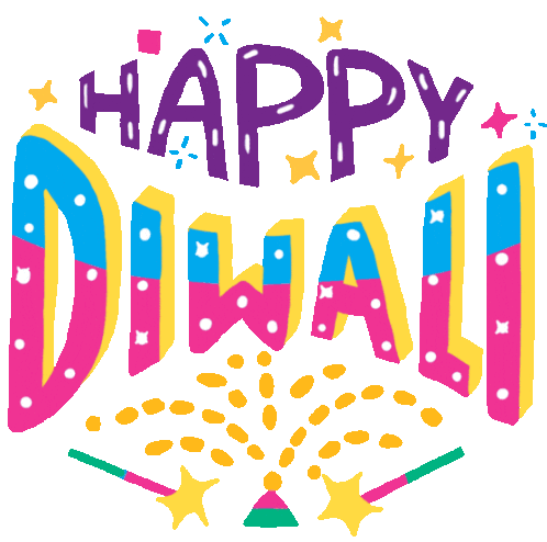 Happy Diwali Text Sparkles Sticker - Diwali Sparkles Happy Diwali Celebration Stickers