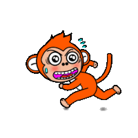 Monkey Animal Sticker - Monkey Animal Hurry Stickers