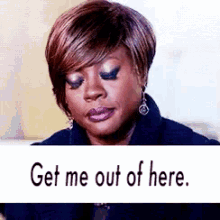 Get Me Out Of Here GIF - Viola Davis Get Me Out Of Here Exit GIFs