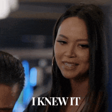 a woman says " i knew it " in front of another woman