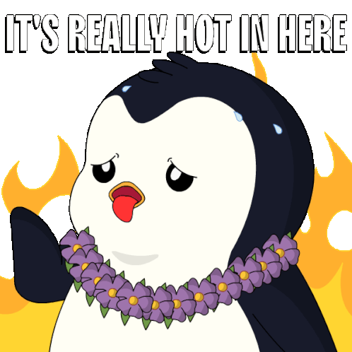 Hot Its Hot Sticker - Hot Its Hot Too Hot Stickers