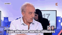 J'Suis Allergique Aux Réactionnaires GIF - Philippe Poutou Reactionnaires GIFs