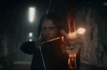 Diana Bishop Bow And Arrow GIF - Diana Bishop Bow And Arrow Archer GIFs