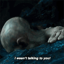 talking i wasnt talking to you gollum lord of the rings