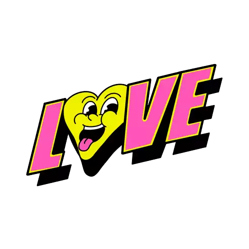 Love You Love Sticker - Love You Love Crazy Love Stickers