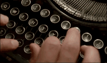 Typewriter Keys GIF - Typewriter Keys Fingers GIFs