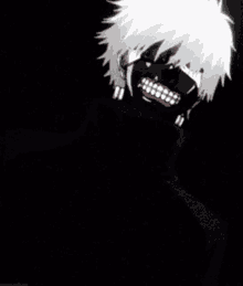a person with a mask on their face with teeth