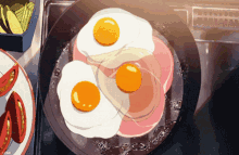 anime food eggs egg cooking
