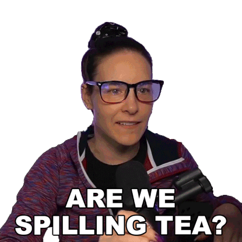 Are We Spilling Tea Cristine Raquel Rotenberg Sticker - Are We Spilling Tea Cristine Raquel Rotenberg Simply Nailogical Stickers