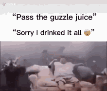 guzzle juice fortnite sad explosion