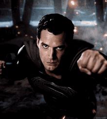 superman flying fly zack snyders justice league henry cavill