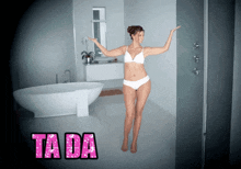 Ta Da Tada GIF - Ta Da Tada Bathroom GIFs